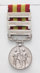 Indian Meritorious Service Medal with three clasps, Havildar Biaz, The Queen's Own Corps of Guides, Punjab Frontier Force
