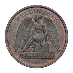 Waterloo Medal 1815, trial pattern, 1816 (c)