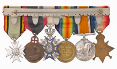 Medal group awarded to Isabel Wicks, First Aid Nursing Yeomanry, 1914-1918