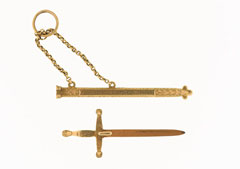 Miniature sword, 1818 (c)