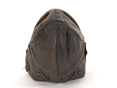 Officers' flying helmet worn by Lieutenant T O Clogstoun,  Royal Flying Corps, 1917 (c)