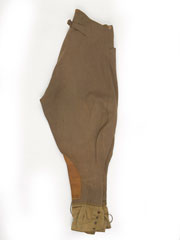 Service dress riding breeches worn by Lieutenant-Colonel C P Rooke, 1916