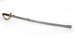 Scabbard for Pattern 1821 Light Cavalry Band sword, Westmorland and Cumberland Yeomanry Cavalry, 1860 (c)