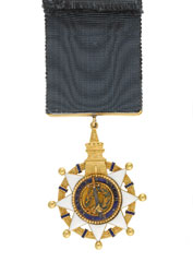 Knight's badge, Order of the Tower and Sword, Portugal, Lieutenant-Colonel Sir John Scott Lillie, Grenadier Guards, 1814 (c)