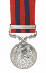 India General Service Medal 1854-95, with clasp, 'Bhootan', Lieutenant R W Sartorius, 72nd Bengal Native Infantry