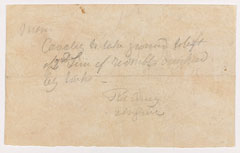 Order that launched the Charge of the Light Brigade, 1854