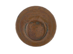 Penny dented by a bullet, Battle of Waterloo, 1815