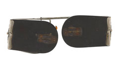 Sunglasses owned by Captain Charles Fordyce, 2nd Battalion The Seaforth Highlanders (Ross-Shire Buffs, The Duke of Albany's), 1914 (c)