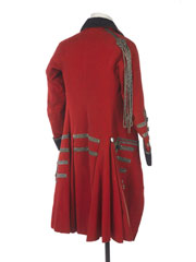 Coat worn by Colonel John Baker Holroyde, 1st Earl of Sheffield, 21st Light Dragoons (Royal Forresters), 1762 (c)