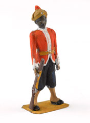 Model soldier, a sepoy of the 101st Grenadiers