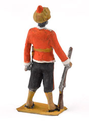 Model soldier, a sepoy of the 101st Grenadiers