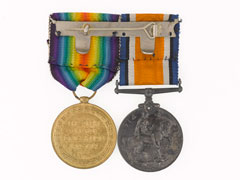 British War Medal 1914-20 and Allied Victory Medal awarded to 2nd Lieutenant Cyril G Edwards