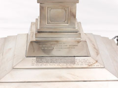 Miniature memorial obelisk commemorating the Battle of Saragarhi, 1950 (c)