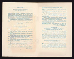 Order of service for the 50th anniversary celebrations of the three women's services, 1 June 1967