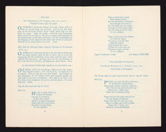 Order of service for the 50th anniversary celebrations of the three women's services, 1 June 1967