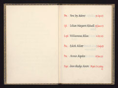 Book of remembrance, 1945-1949