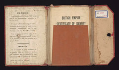 British Empire Certificate of Identity of Maud Brown, Women's Army Auxiliary Corps