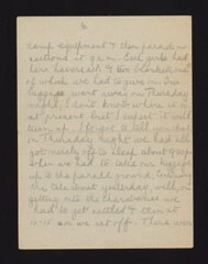 Letter from Maud Emsley to her parents from France, Easter 1918