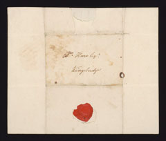 Letter to Lieutenant William Henry Hare, 51st (2nd Yorkshire, West Riding) Regiment of Foot (Light Infantry) from Christopher Savory, 18 September 1815