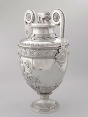 Lloyd's Patriotic Fund vase, 1807-1808, awarded to Major John Hamill, Royal Regiment of Malta, for service at the Battle of Maida, 1806
