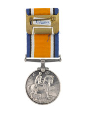 British War Medal 1914-20 awarded to Captain Newton Williams