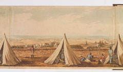 A panoramic view of Alexandria, Egypt, 1801