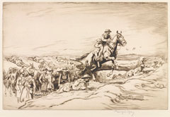'2nd Lancers at Epehy 1st Decr 1917. (Gobind Singh VC Starting on his Third Ride)', 1917