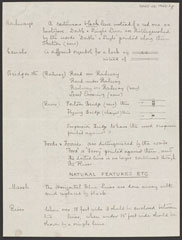 Manuscript aide-memoire of symbols to be used when drawing military maps, possibly associated with a Staff College Course, 1891 (c)