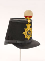 Shako, officer, Gold Coast Artillery Corps, 1855-1861