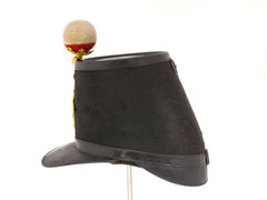 Shako, officer, Gold Coast Artillery Corps, 1855-1861