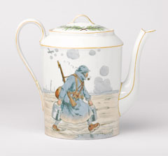 Coffee pot with lid, 'La Grande Guerre', 1919 (c)