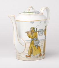 Coffee pot with lid, 'La Grande Guerre', 1919 (c)