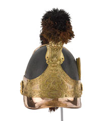 Officers' helmet worn by Captain William Tyrwhitt Drake, Royal Regiment of Horse Guards, 1815 (c)