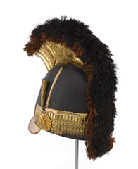 Officers' helmet worn by Captain William Tyrwhitt Drake, Royal Regiment of Horse Guards, 1815 (c)