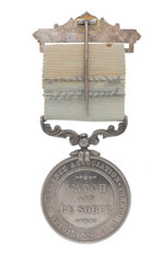 Soldiers' Total Abstinence Association Medal, one year of abstinence, with a bar: 'Fidelity', for two years of abstinence, Colour Sergeant J H Smith, Royal Munster Fusiliers