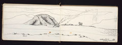 Sketch book of topographical studies, Lieutenant Colonel (later Brigadier General) George Arthur Mills, commander, 1st Battalion, Royal Dublin Fusiliers, Boer War (1899-1902)