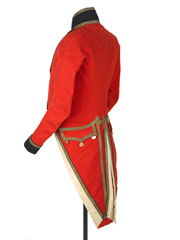 Coatee, undress uniform, Ensign Henry Clinton, 1st Regiment of Foot Guards, 1790 (c)