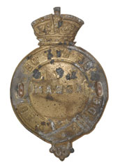 Cap badge, Lakhimpur Volunteer Rifle Corps, 1882-1888