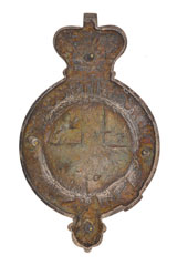 Pouch belt plate, East Indian Railway Volunteer Rifle Corps, pre 1901