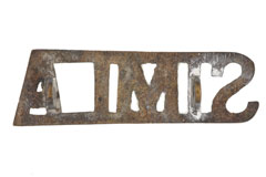 Shoulder title, Simla Rifles, 1920-1947