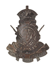 Helmet badge, Calcutta Volunteer Rifles, pre-1901