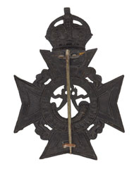 Helmet badge, Nagpur Volunteer Rifles, 1901-1920