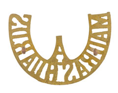 Shoulder title, A Company, Madras Guards, 1920-1947
