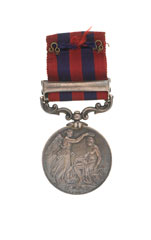 India General Service Medal 1854-95, with a clasp for 'Persia', awarded to Captain John Grant Malcolmson VC, 3rd Regiment of Bombay Light Cavalry