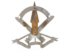 Cap badge, Mahar Machine Gun Regiment, 1947 (c)