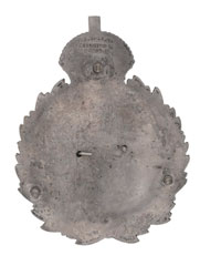 Pouch belt plate, South Indian Railway Volunteer Rifle Corps, 1901-1917