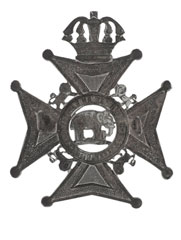 Cap badge, South Indian Railway Volunteer Rifle Corps, 1895-1901
