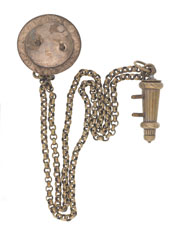 Whistle and chain, South Indian Railway Volunteer Rifle Corps, 1884 (c)