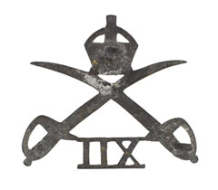 Cap badge, 12th Cavalry, 1901-1922