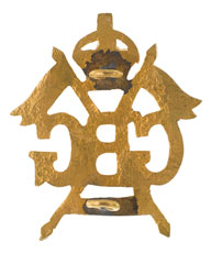 Cap badge, Governor's Bodyguard, Bengal, 1901
